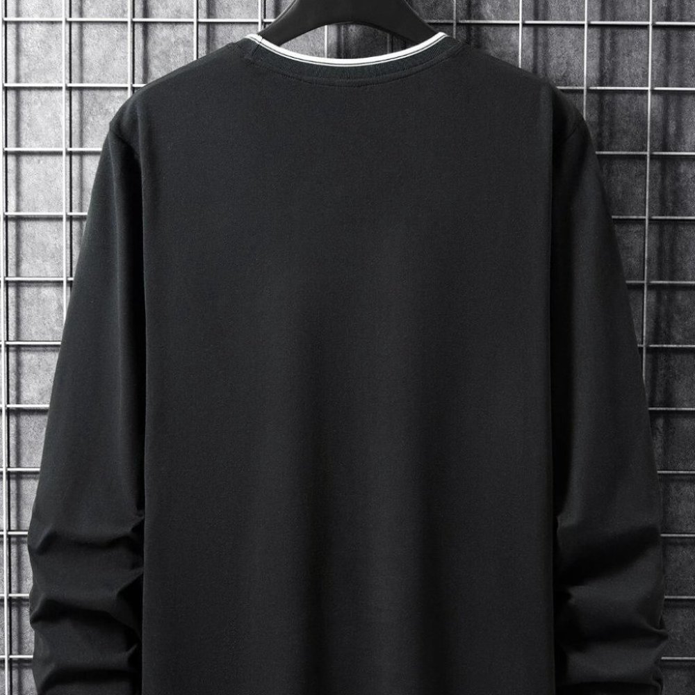 Black Mens Tee Shirt - Picture 3 of 5